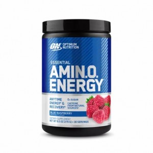 Optimum Nutrition ESSENTIAL AMIN.O. ENERGY® Blue Raspberry 0.6 lb (30 Servings) Danmark | RMBNXK703