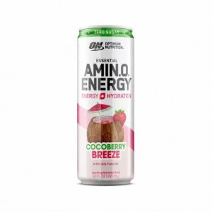 Optimum Nutrition ESSENTIAL AMIN.O. ENERGY+ Electrolytes Sparkling *new* Cocoberry Breeze 355ml * 12 Cans (12 Servings) Danmark | IOBMJQ531