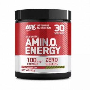 Optimum Nutrition Essential AMIN.O. Energy Strawberry Lime 270 grams (30 Servings) Danmark | IBSVUG853