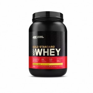 Optimum Nutrition GOLD STANDARD 100% WHEY™ Banana Cream 2 lb (29 Servings) Danmark | QMJRLY293