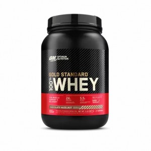 Optimum Nutrition GOLD STANDARD 100% WHEY™ Chocolate Hazelnut 2 lb (27 Servings) Danmark | ANETWQ103