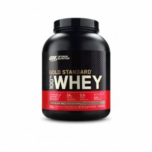 Optimum Nutrition GOLD STANDARD 100% WHEY™ Chocolate Malt 5 lb (73 Servings) Danmark | RCSGMI263