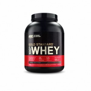 Optimum Nutrition GOLD STANDARD 100% WHEY™ Coffee 5 lb (71 Servings) Danmark | BWMNHY035