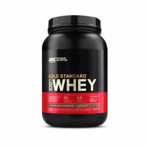 Optimum Nutrition GOLD STANDARD 100% WHEY™ Extreme Milk Chocolate 2 lb (28 Servings) Danmark | UQETIZ608