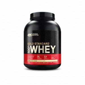 Optimum Nutrition GOLD STANDARD 100% WHEY™ Vanilla Ice Cream 4 lb (58 Servings) Danmark | HCXKNR062