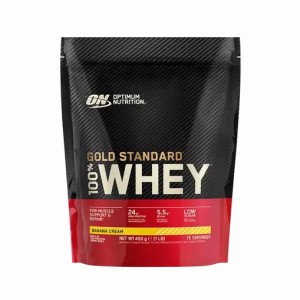 Optimum Nutrition Gold Standard 100% Whey Protein Powder Banana Cream 450 grams (15 Servings) Danmark | YSBVZC680