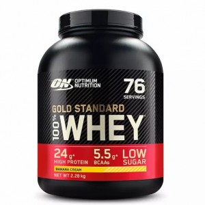 Optimum Nutrition Gold Standard 100% Whey Protein Powder Banana Cream 2.28 kg (76 Servings) Danmark | FMPTEQ032