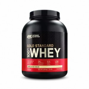 Optimum Nutrition Gold Standard 100% Whey Protein Powder Vanilla Ice Cream 2.28 kg (76 Servings) Danmark | PWLJEN723