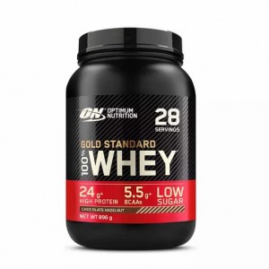 Optimum Nutrition Gold Standard 100% Whey Protein Powder Chocolate Hazelnut 896 grams (28 Servings) Danmark | SJOCIU958