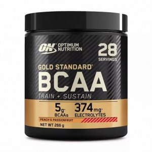 Optimum Nutrition Gold Standard BCAA Train + Sustain Peach & Passion Fruit 266 grams (28 Servings) Danmark | QRUXPG789