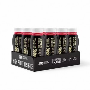 Optimum Nutrition Optimum Protein Shake Strawberry 6000 ml (12 bottles) Danmark | DHGLCJ627