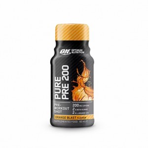 Optimum Nutrition Pure Pre 200 Pre-Workout Shot Orange 60ml (12 shots) Danmark | PAZXQR124