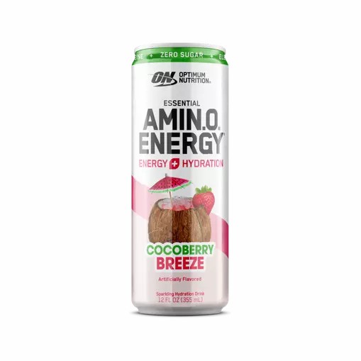 Optimum Nutrition ESSENTIAL AMIN.O. ENERGY+ Electrolytes Sparkling *new* Cocoberry Breeze 355ml * 12 Cans (12 Servings) Danmark | IOBMJQ531