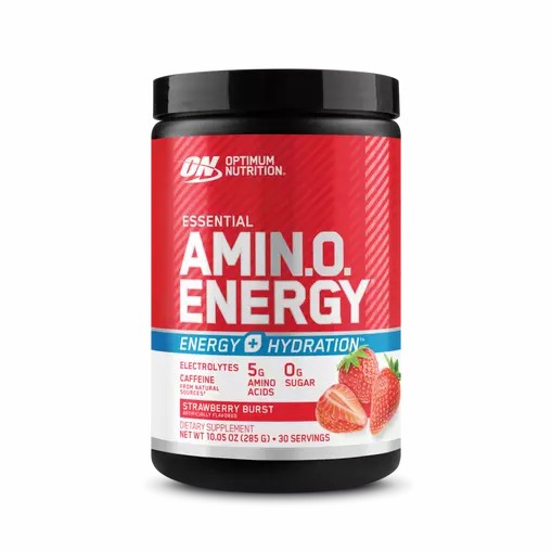 Optimum Nutrition Essential AMIN.O. ENERGY + Electrolytes Strawberry Burst 0.63 lb (30 Servings) Danmark | ENZIPK190