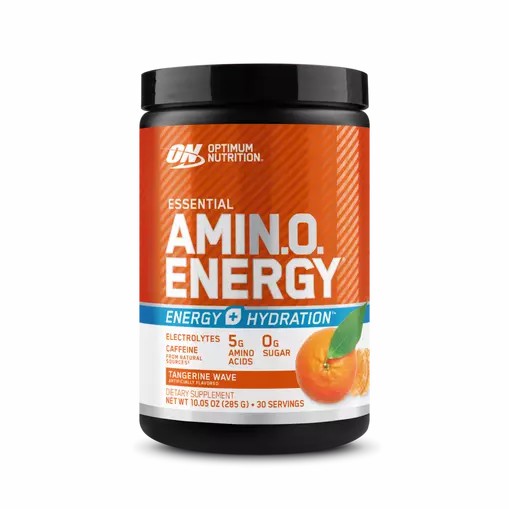 Optimum Nutrition Essential AMIN.O. ENERGY + Electrolytes Tangerine Wave 0.63 lb (30 Servings) Danmark | QSRAVI176