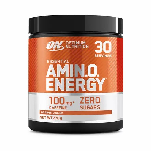 Optimum Nutrition Essential AMIN.O. Energy Orange Cooler 270 grams (30 Servings) Danmark | ZROFNJ781