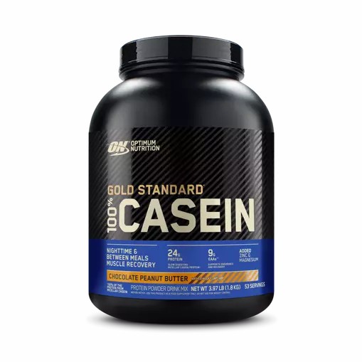 Optimum Nutrition GOLD STANDARD® 100% Casein Chocolate Peanut Butter 4 lb (53 Servings) Danmark | ZYBECT039