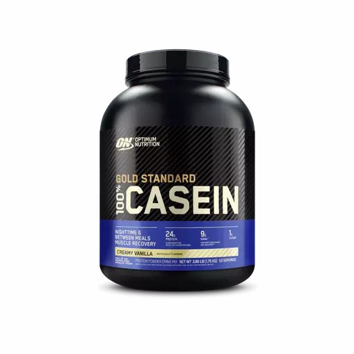 Optimum Nutrition GOLD STANDARD® 100% Casein Creamy Vanilla 4 lb (53 Servings) Danmark | ISGEOH486