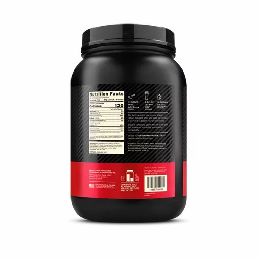 Optimum Nutrition GOLD STANDARD 100% WHEY™ Delicious Strawberry 2 lb (29 Servings) Danmark | CSLEAM469