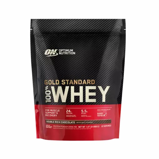 Optimum Nutrition GOLD STANDARD 100% WHEY™ Double Rich Chocolate 1.5 lb (22 Servings) Danmark | KCRNHM570