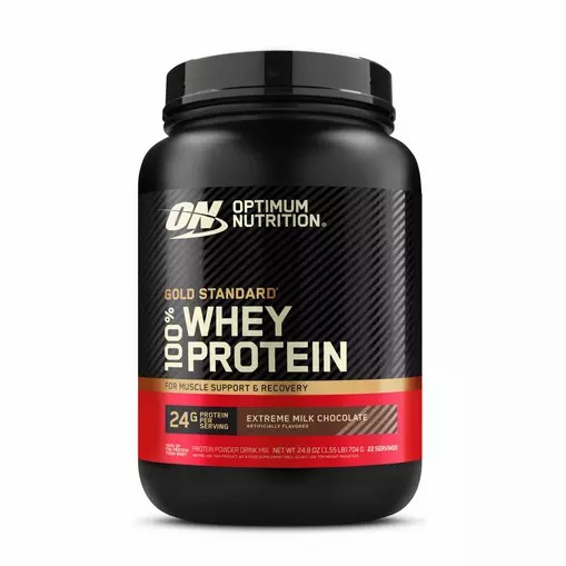 Optimum Nutrition GOLD STANDARD 100% WHEY™ Extreme Milk Chocolate 1.5 lb (22 Servings) Danmark | FPEBYT617