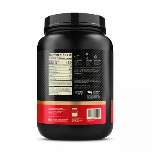 Optimum Nutrition GOLD STANDARD 100% WHEY™ French Vanilla Creme 1.5 lb (22 Servings) Danmark | XLCZHB785