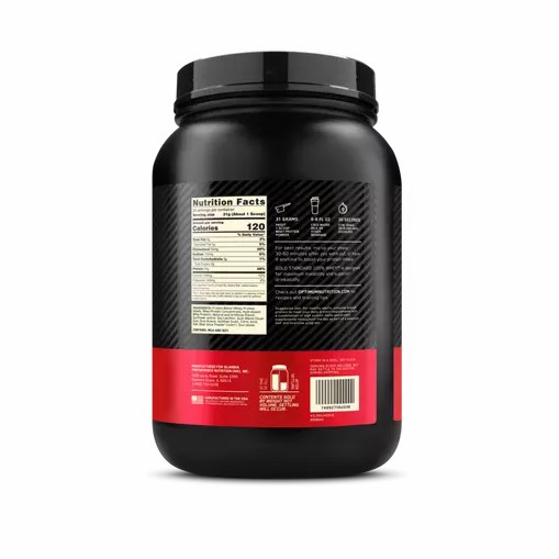 Optimum Nutrition GOLD STANDARD 100% WHEY™ Strawberries & Cream 2 lb (29 Servings) Danmark | TSMYOW015