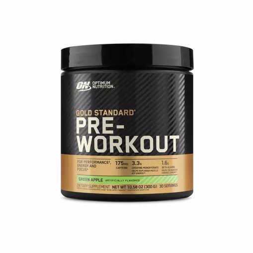 Optimum Nutrition GOLD STANDARD® Pre-Workout Green Apple 0.66 lb (30 Servings) Danmark | UBIMEZ796