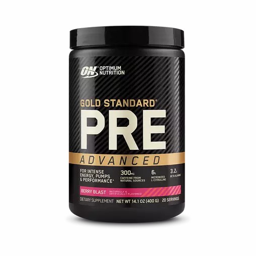 Optimum Nutrition GOLD STANDARD® Pre Advanced Berry Blast 0.88 lb (20 Servings) Danmark | QDHOVP734