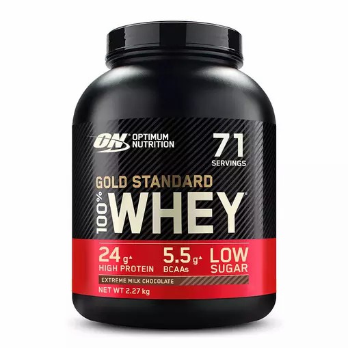 Optimum Nutrition Gold Standard 100% Whey Protein Powder Extreme Milk Chocolate 2.27 kg (71 Servings) Danmark | UXWNPM397