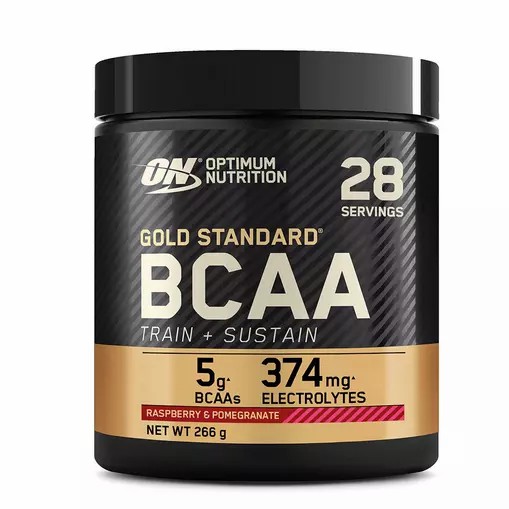 Optimum Nutrition Gold Standard BCAA Train + Sustain Raspberry & Pomegranate 266 grams (28 Servings) Danmark | VEICAH562