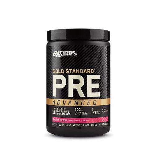 Optimum Nutrition Gold Standard Pre Advanced Berry Blast 20 Serves Danmark | ESLACN720