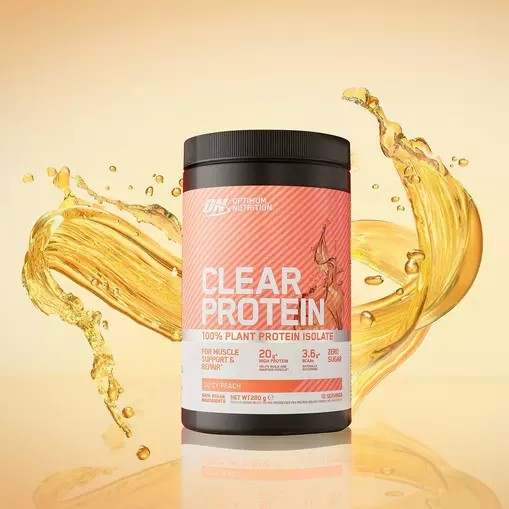 Optimum Nutrition ON Clear Protein 100% Plant Protein Isolate Juicy Peach 280 grams (10 Servings) Danmark | TKFPBO521