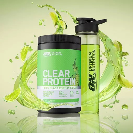 Optimum Nutrition ON Clear Protein 100% Plant Protein Isolate Lime Sorbet 280 grams (10 Servings) Danmark | WAZLES612