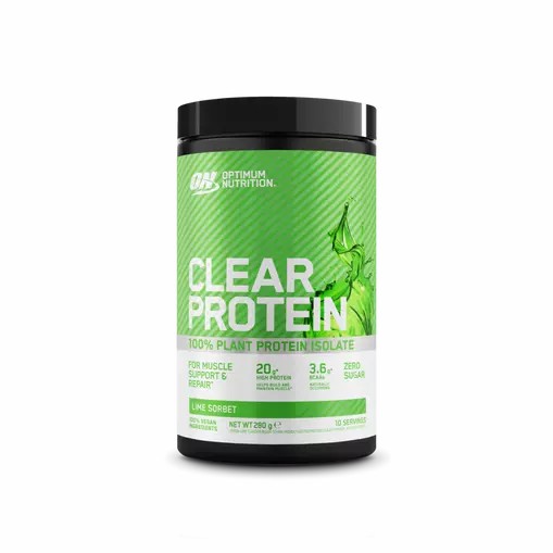 Optimum Nutrition ON Clear Protein 100% Plant Protein Isolate Lime Sorbet 280 grams (10 Servings) Danmark | WAZLES612