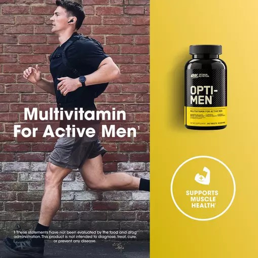 Optimum Nutrition OPTI-MEN® Multivitamin Tablets 240 Tablets (80 Servings) Danmark | DVMGNA648