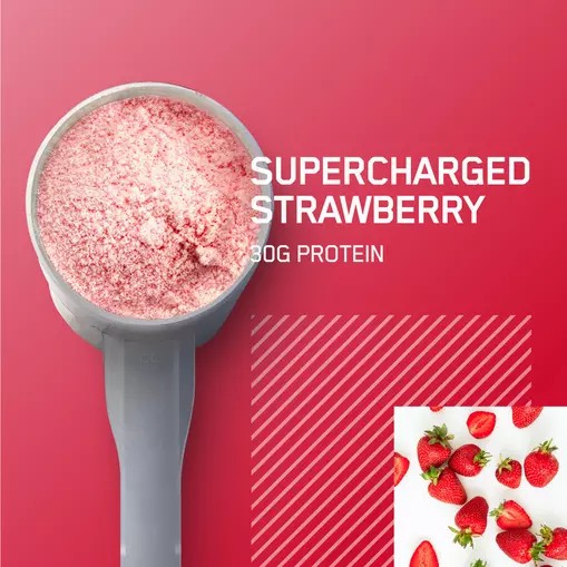 Optimum Nutrition PLATINUM HYDROWHEY™ Supercharged Strawberry 1.76 lb (20 Servings) Danmark | OQRIDC671