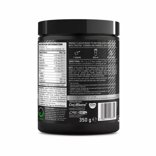 Optimum Nutrition Platinum Creatine Plus Orange 350 grams (50 Servings) Danmark | PFIQSR586