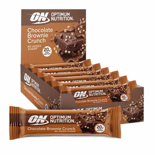 Optimum Nutrition Protein Bar Chocolate Brownie Crunch 650 grams (10 Bars) Danmark | IQSZDT190