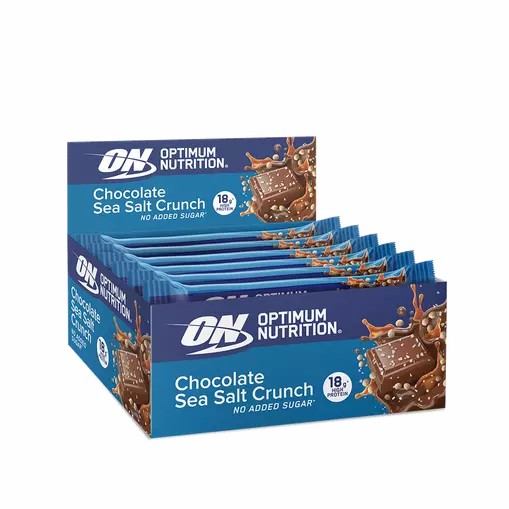 Optimum Nutrition Protein Bar Chocolate Sea Salt Crunch 720 grams (12 Bars) Danmark | EVUFBA804