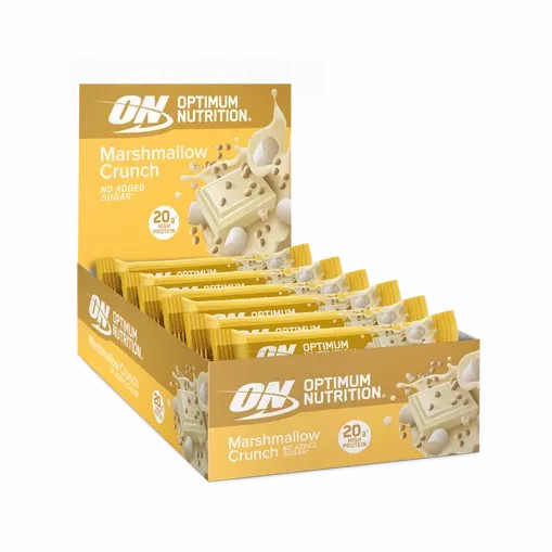 Optimum Nutrition Protein Bar Marshmallow Crunch 650 grams (10 Bars) Danmark | HRIDLS914