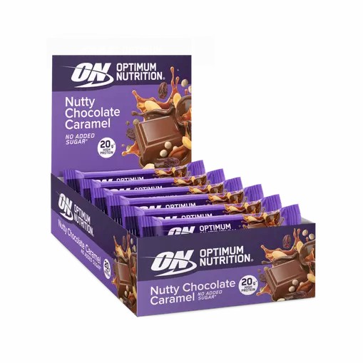 Optimum Nutrition Protein Bar Nutty Chocolate Caramel 700 grams (10 Bars) Danmark | EGXPUH583