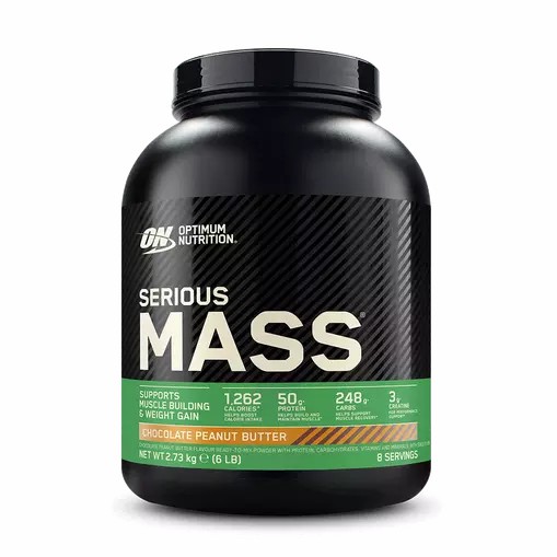 Optimum Nutrition Serious Mass Chocolate Peanut Butter 2.73 kg (8 Servings) Danmark | ADSLXC142