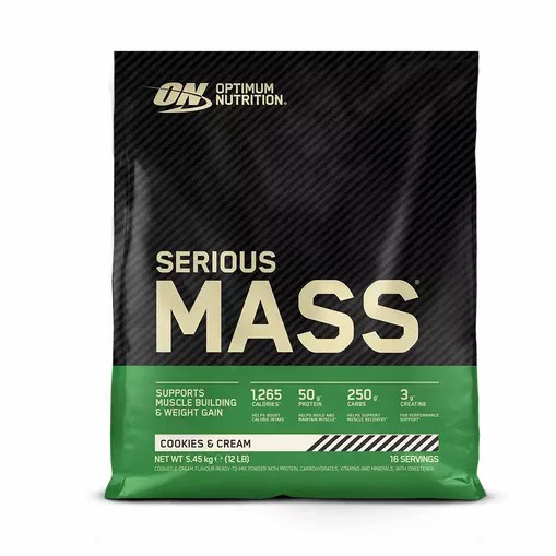 Optimum Nutrition Serious Mass Cookies & Cream 2.73 kg (8 Servings) Danmark | ECADQR324