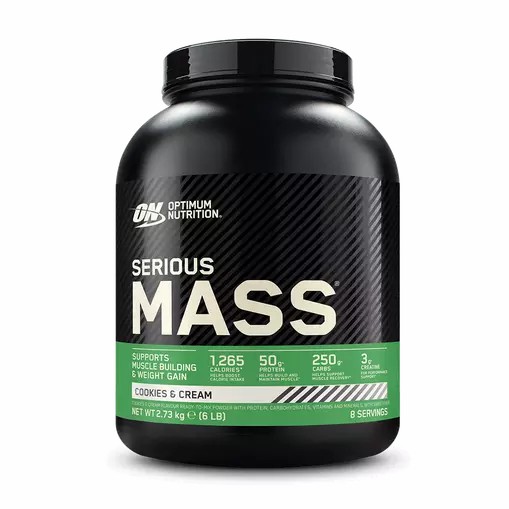 Optimum Nutrition Serious Mass Cookies & Cream 2.73 kg (8 Servings) Danmark | ECADQR324