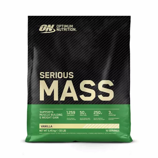 Optimum Nutrition Serious Mass Gainer Vanilla 5.45 kg (16 Servings) Danmark | RCFBAM369