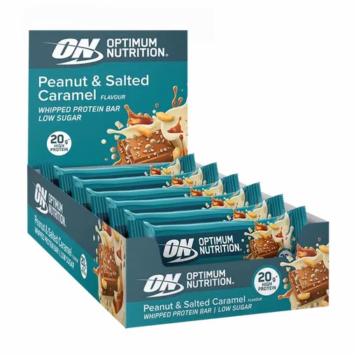 Optimum Nutrition Whipped Protein Bar Peanut And Salted Caramel 600 grams (10 Bars) Danmark | BSXGCK396